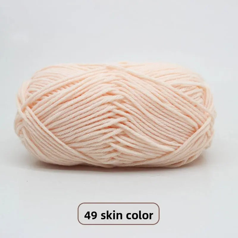 Five-Strand Milk Cotton Yarn for Knitting and DIY Crafts