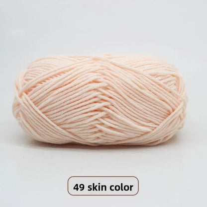 Five-Strand Milk Cotton Yarn for Knitting and DIY Crafts