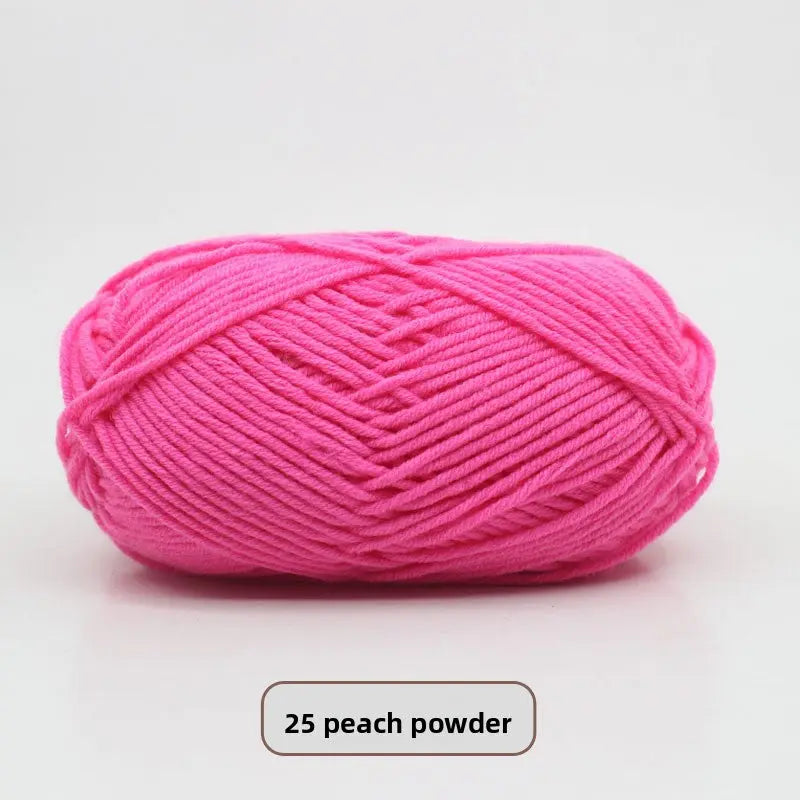 Five-Strand Milk Cotton Yarn for Knitting and DIY Crafts