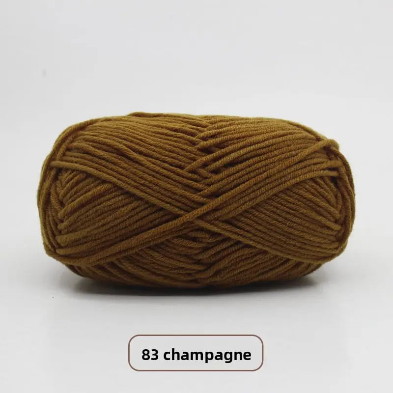 Five-Strand Milk Cotton Yarn for Knitting and DIY Crafts