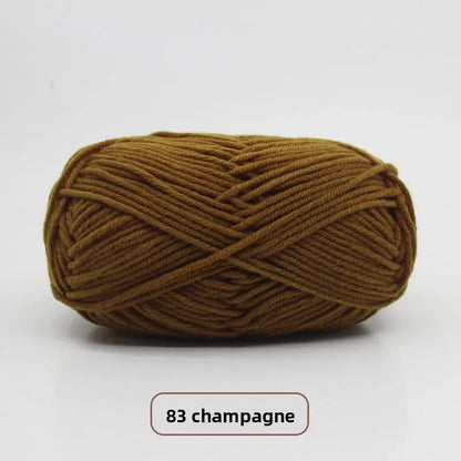 Five-Strand Milk Cotton Yarn for Knitting and DIY Crafts