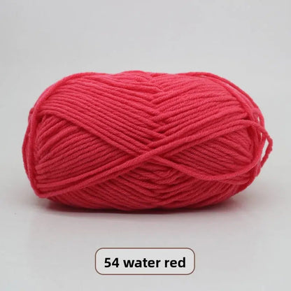 Five-Strand Milk Cotton Yarn for Knitting and DIY Crafts