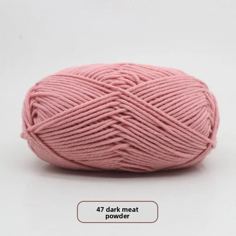Five-Strand Milk Cotton Yarn for Knitting and DIY Crafts