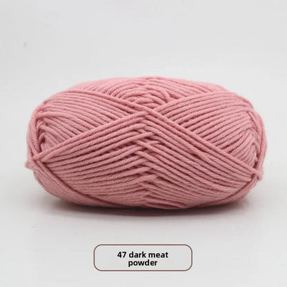 Five-Strand Milk Cotton Yarn for Knitting and DIY Crafts