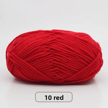 Five-Strand Milk Cotton Yarn for Knitting and DIY Crafts