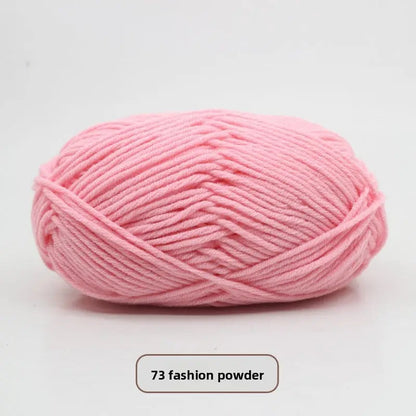 Five-Strand Milk Cotton Yarn for Knitting and DIY Crafts