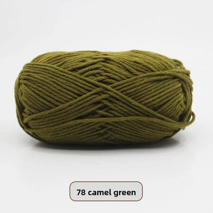 Five-Strand Milk Cotton Yarn for Knitting and DIY Crafts