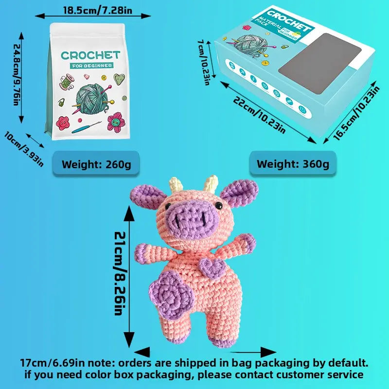 Crochet DIY Kit with English Video Tutorial