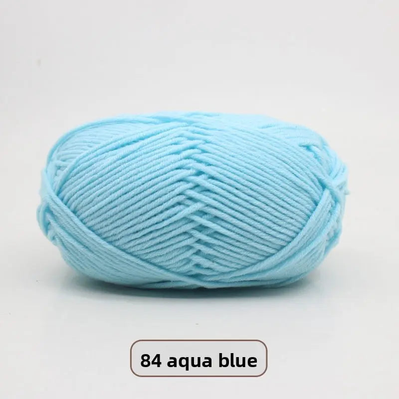 Five-Strand Milk Cotton Yarn for Knitting and DIY Crafts