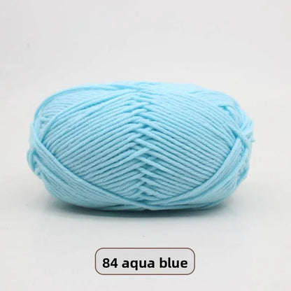 Five-Strand Milk Cotton Yarn for Knitting and DIY Crafts