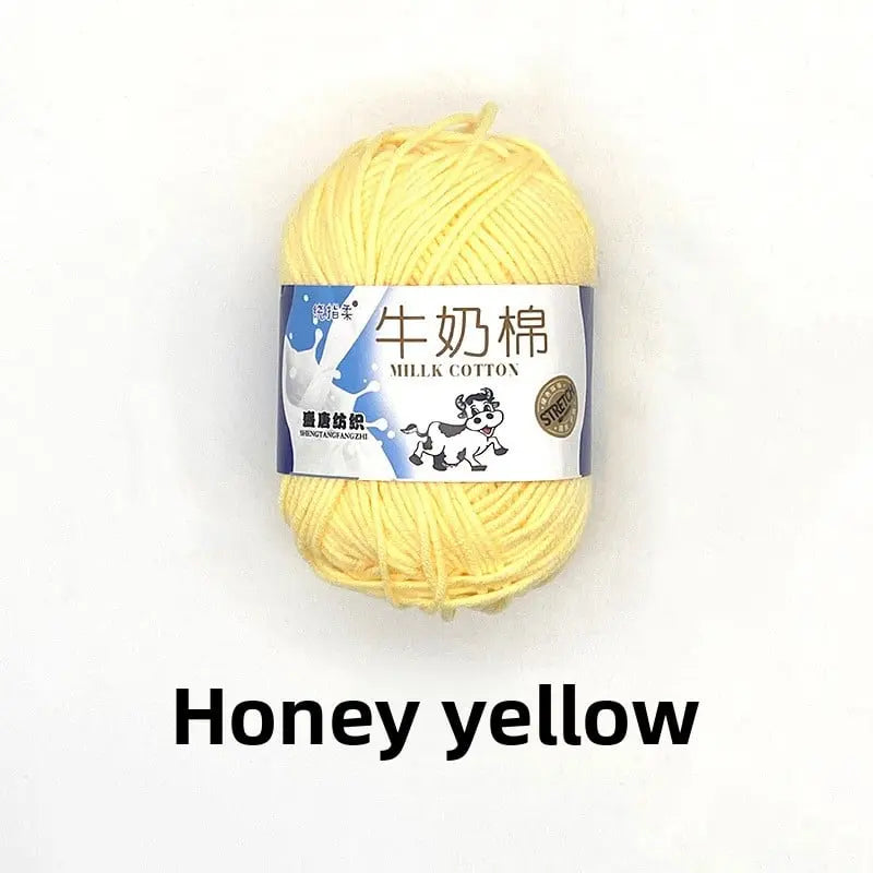 Five-Strand Milk Cotton Yarn for Knitting and DIY Crafts