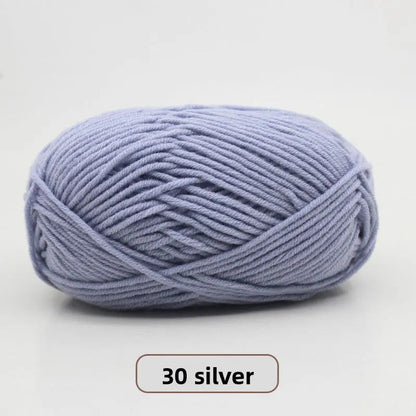 Five-Strand Milk Cotton Yarn for Knitting and DIY Crafts