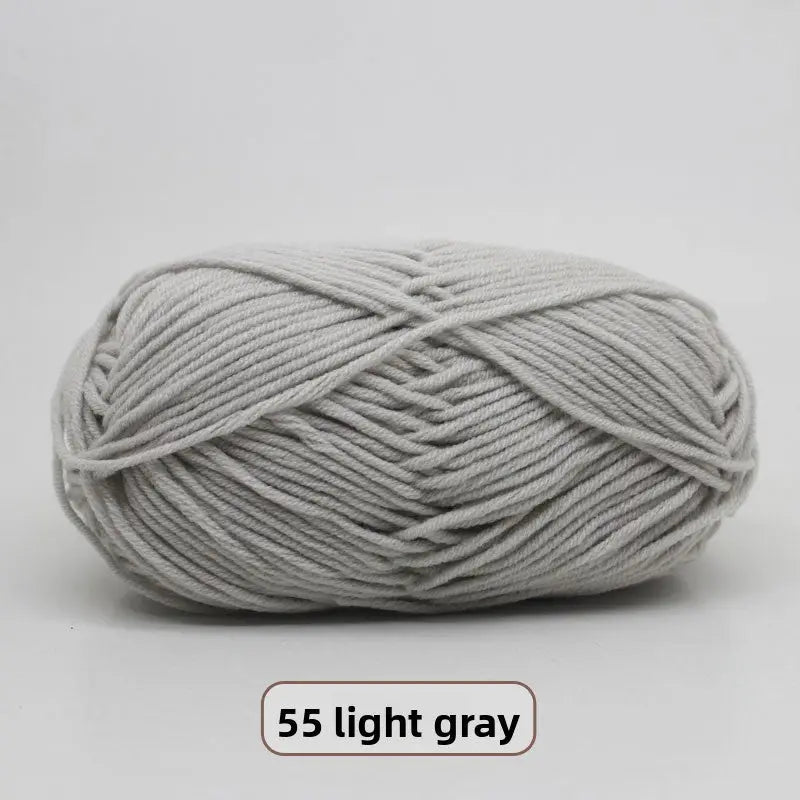 Five-Strand Milk Cotton Yarn for Knitting and DIY Crafts
