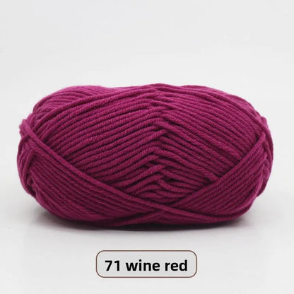 Five-Strand Milk Cotton Yarn for Knitting and DIY Crafts