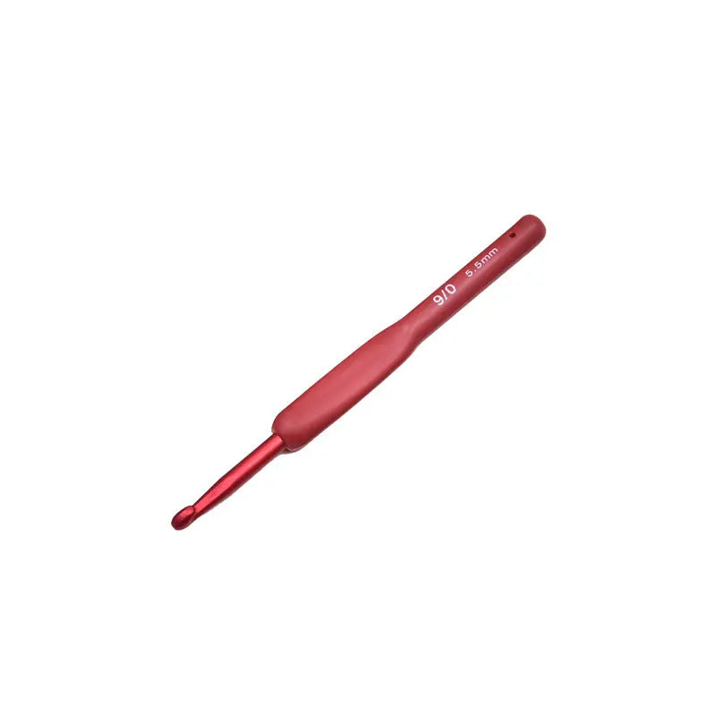 Red crochet DIY hand-weaving tool