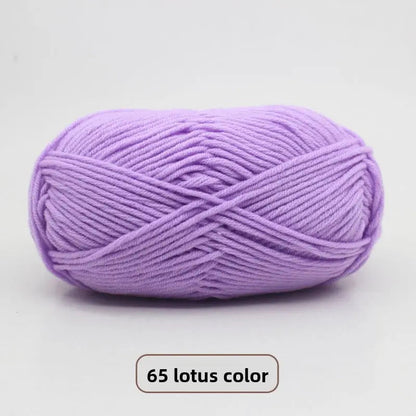 Five-Strand Milk Cotton Yarn for Knitting and DIY Crafts