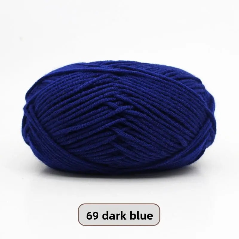 Five-Strand Milk Cotton Yarn for Knitting and DIY Crafts