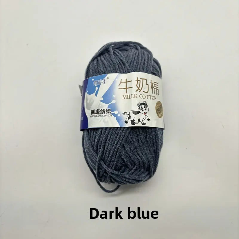 Five-Strand Milk Cotton Yarn for Knitting and DIY Crafts