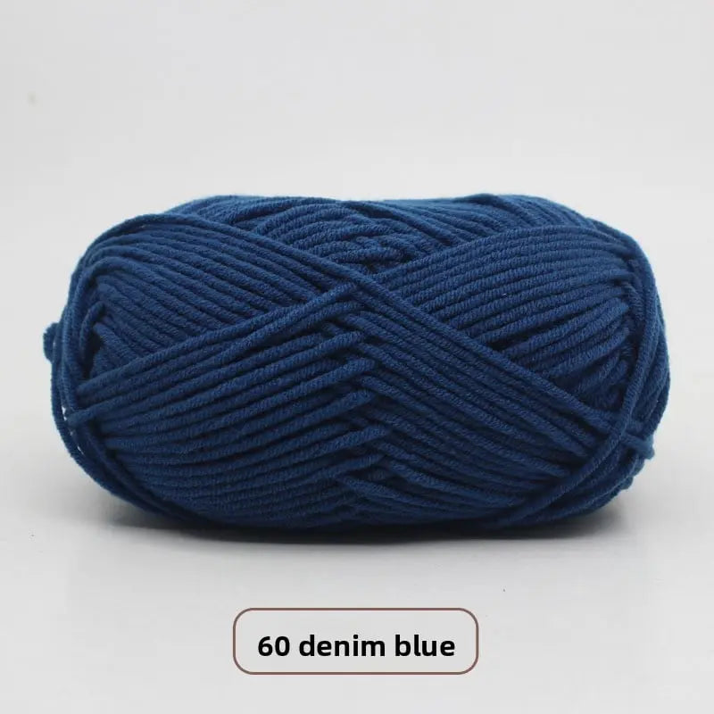 Five-Strand Milk Cotton Yarn for Knitting and DIY Crafts