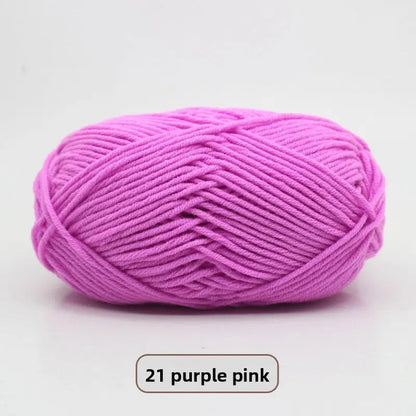 Five-Strand Milk Cotton Yarn for Knitting and DIY Crafts