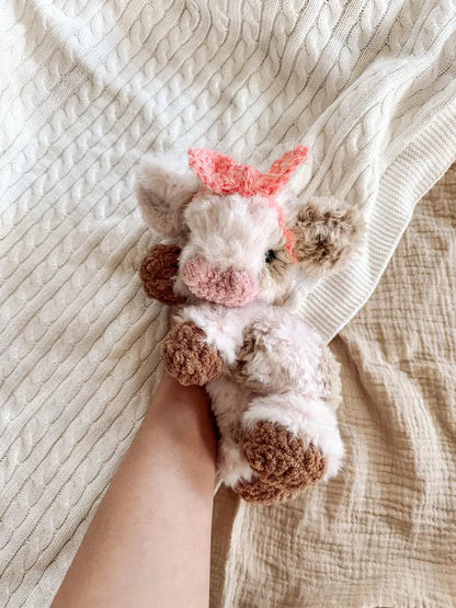 Highland Baby Cow – No-Sew Crochet Pattern 🌿🐮