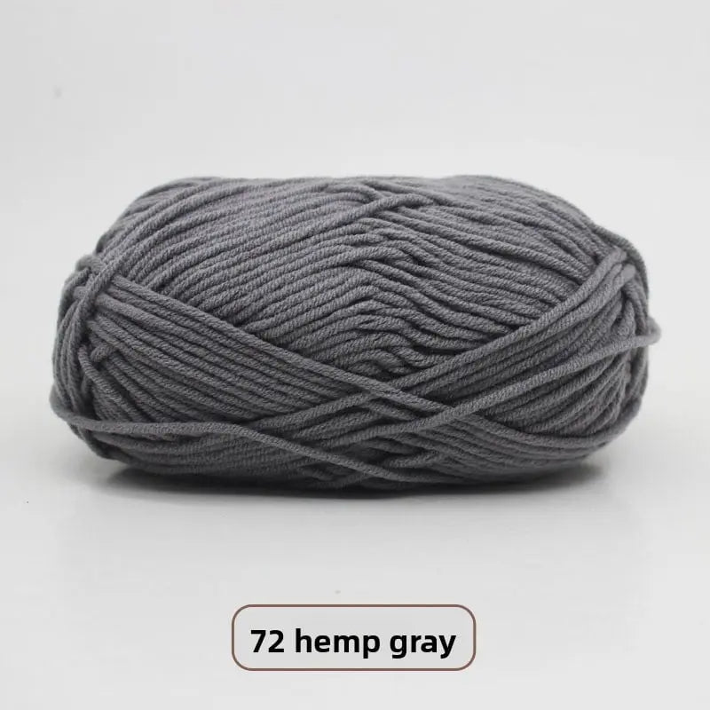 Five-Strand Milk Cotton Yarn for Knitting and DIY Crafts