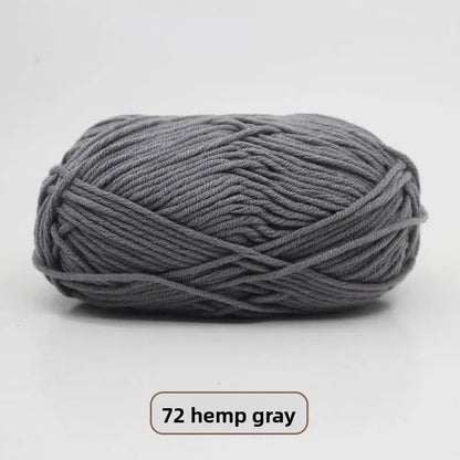 Five-Strand Milk Cotton Yarn for Knitting and DIY Crafts