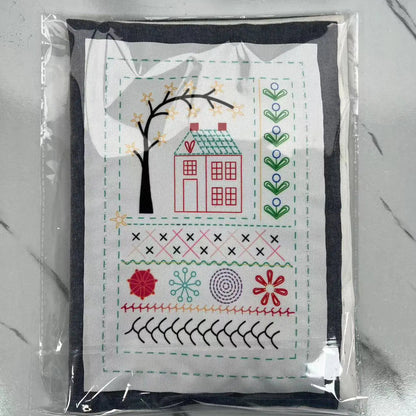 Embroidery Stitch Guide Book with Needlework Kit