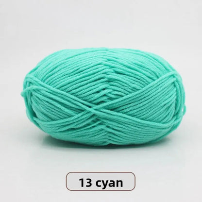 Five-Strand Milk Cotton Yarn for Knitting and DIY Crafts