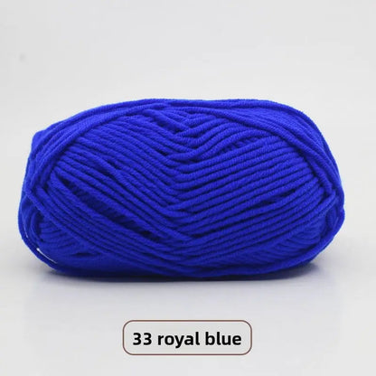 Five-Strand Milk Cotton Yarn for Knitting and DIY Crafts