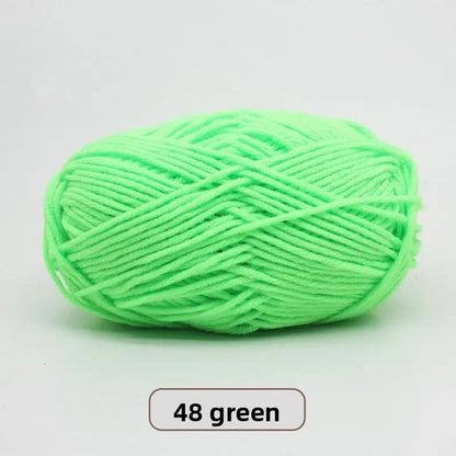 Five-Strand Milk Cotton Yarn for Knitting and DIY Crafts