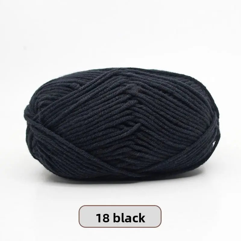 Five-Strand Milk Cotton Yarn for Knitting and DIY Crafts
