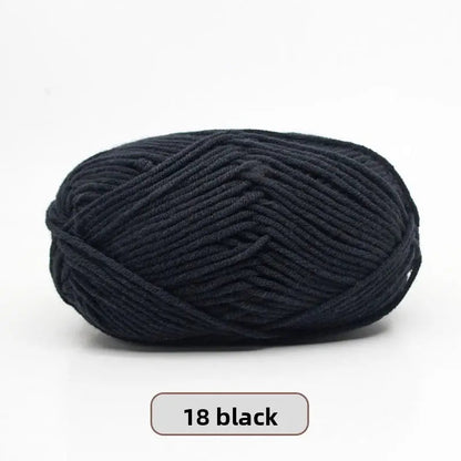 Five-Strand Milk Cotton Yarn for Knitting and DIY Crafts