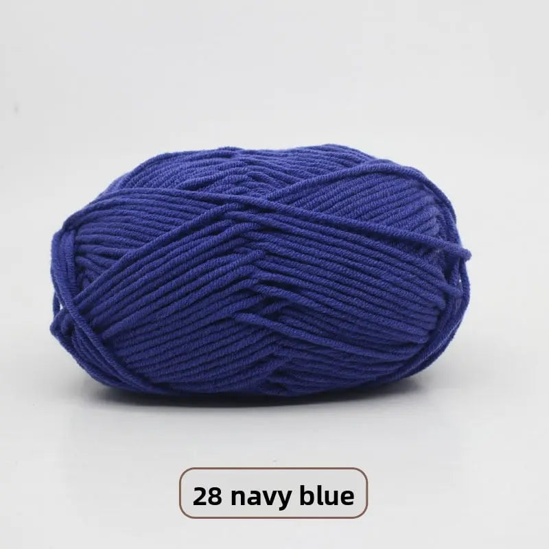 Five-Strand Milk Cotton Yarn for Knitting and DIY Crafts