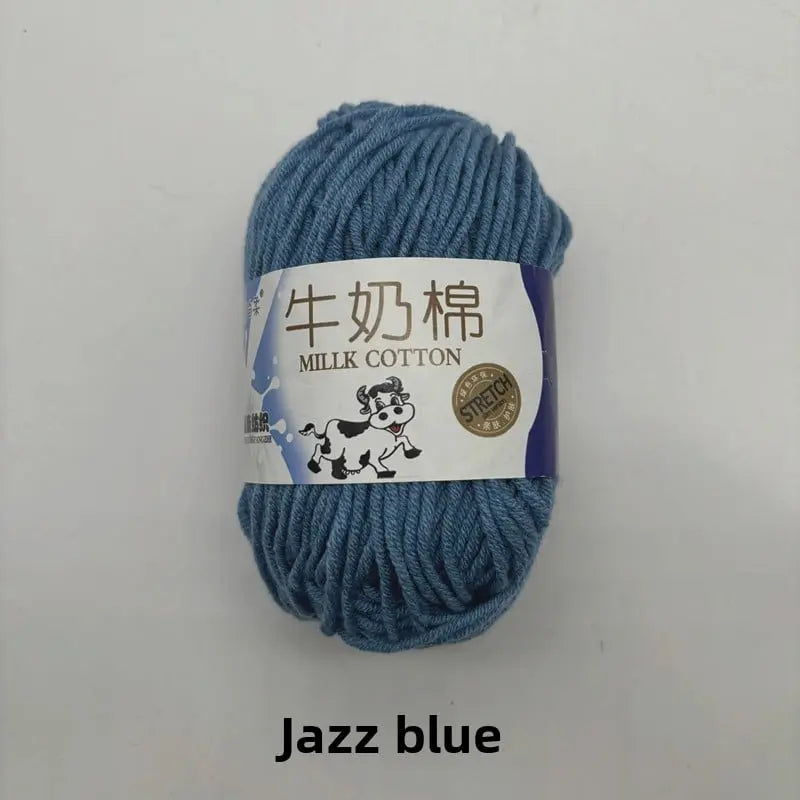 Five-Strand Milk Cotton Yarn for Knitting and DIY Crafts