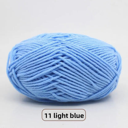 Five-Strand Milk Cotton Yarn for Knitting and DIY Crafts