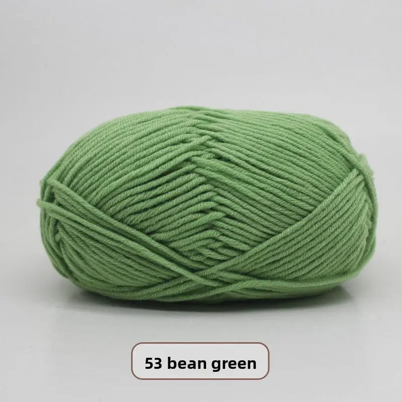 Five-Strand Milk Cotton Yarn for Knitting and DIY Crafts