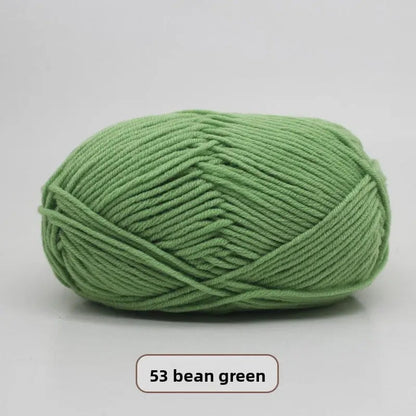 Five-Strand Milk Cotton Yarn for Knitting and DIY Crafts