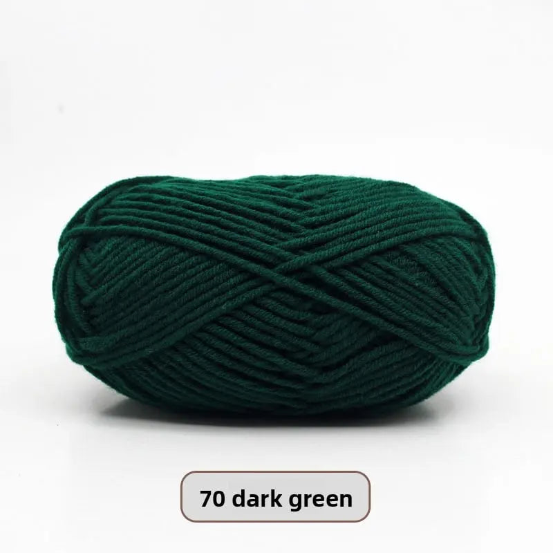 Five-Strand Milk Cotton Yarn for Knitting and DIY Crafts