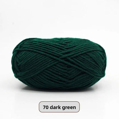 Five-Strand Milk Cotton Yarn for Knitting and DIY Crafts