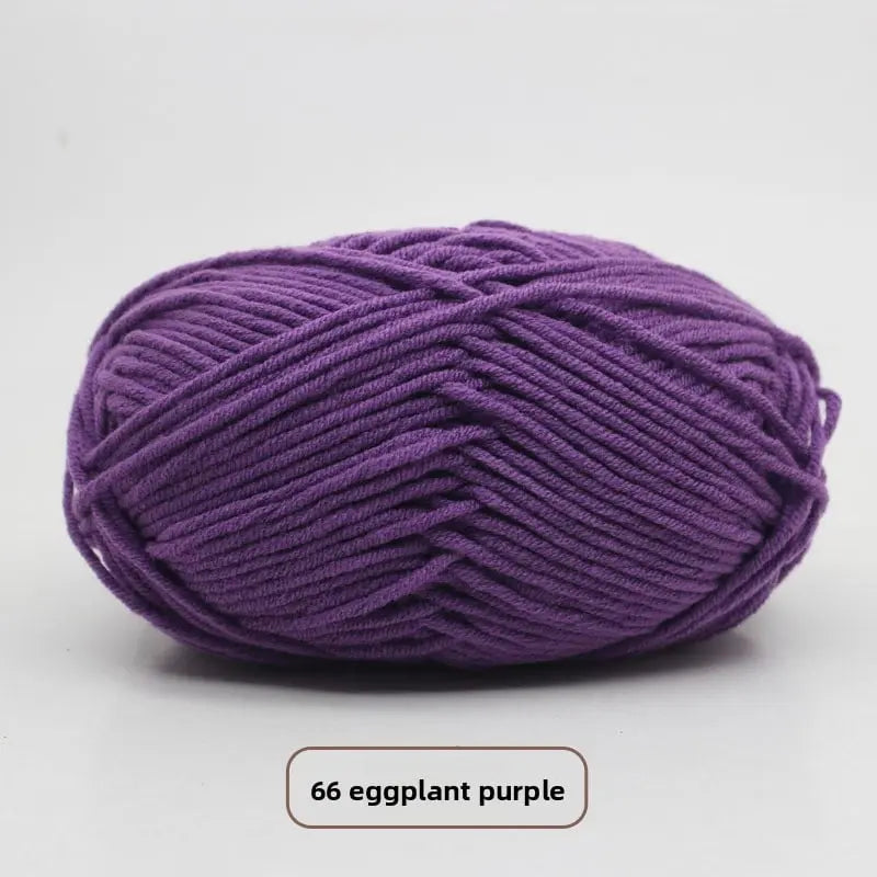 Five-Strand Milk Cotton Yarn for Knitting and DIY Crafts