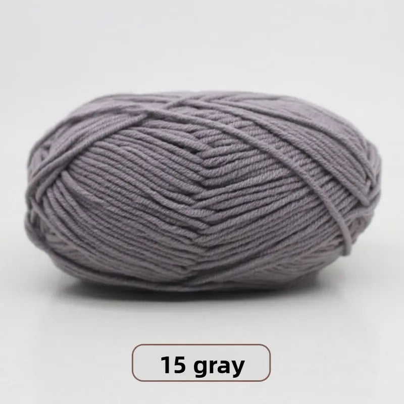 Five-Strand Milk Cotton Yarn for Knitting and DIY Crafts