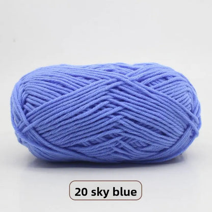 Five-Strand Milk Cotton Yarn for Knitting and DIY Crafts