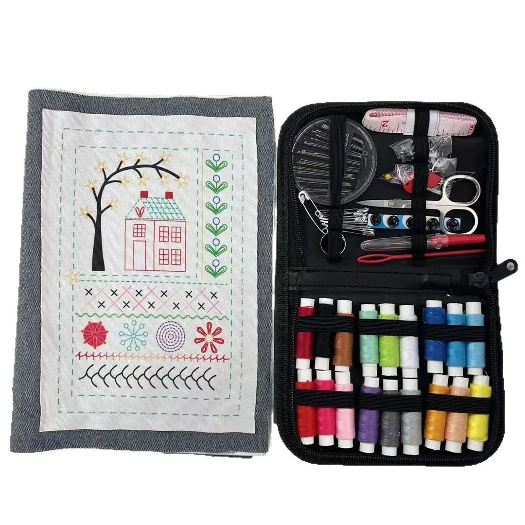 Embroidery Stitch Guide Book with Needlework Kit