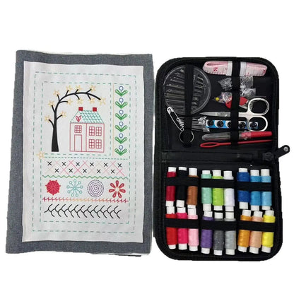 Embroidery Stitch Guide Book with Needlework Kit