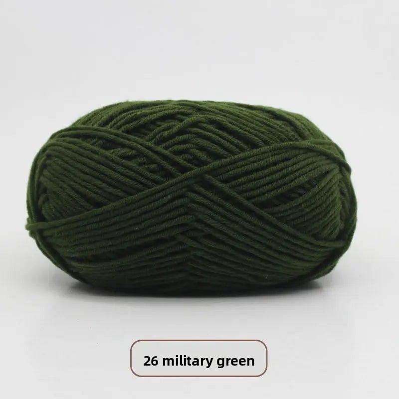 Five-Strand Milk Cotton Yarn for Knitting and DIY Crafts
