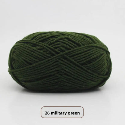 Five-Strand Milk Cotton Yarn for Knitting and DIY Crafts