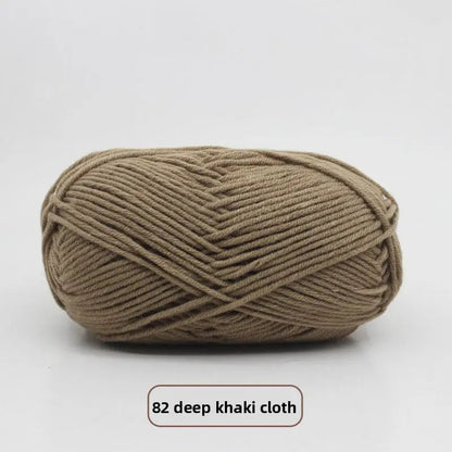 Five-Strand Milk Cotton Yarn for Knitting and DIY Crafts