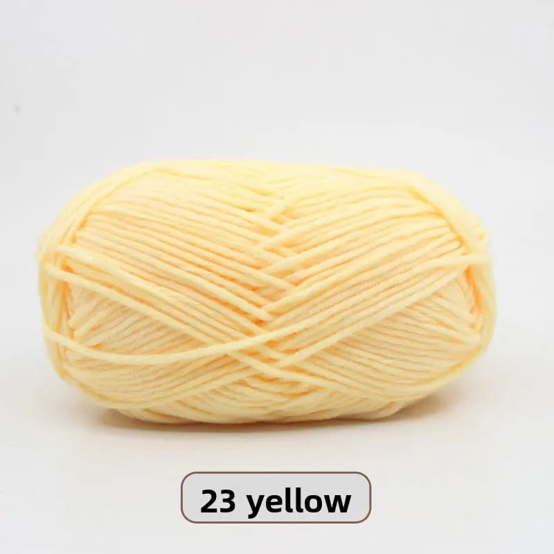 Five-Strand Milk Cotton Yarn for Knitting and DIY Crafts
