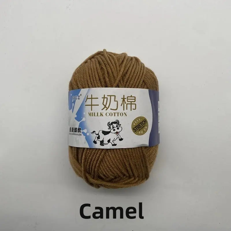 Five-Strand Milk Cotton Yarn for Knitting and DIY Crafts